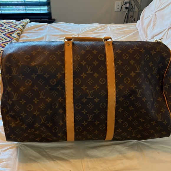 COPY - Authentic Louis Vuitton Monogram Keepall Bandouliere 55 - Picture 4 of 15